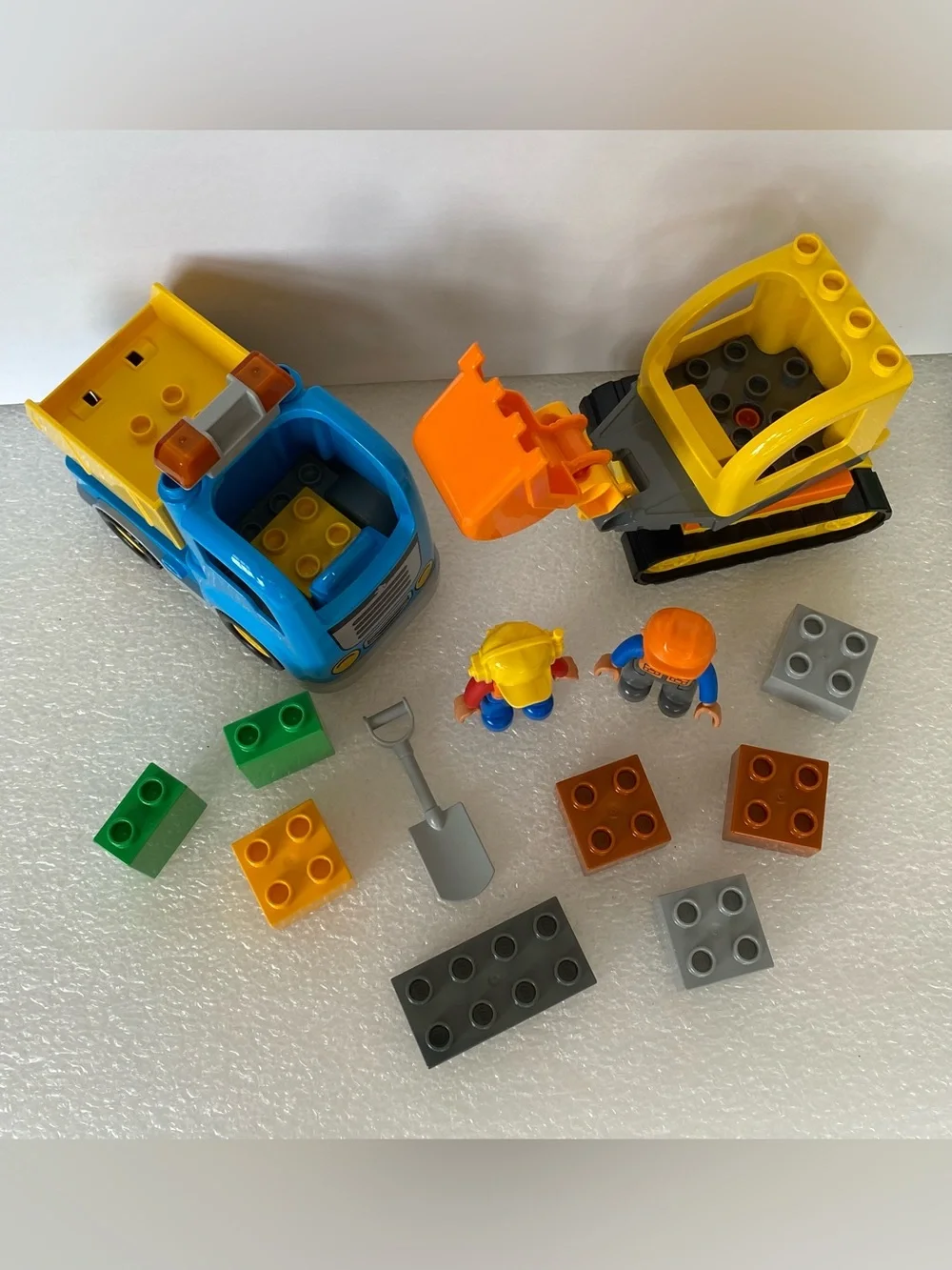 LEGO DUPLO Town Truck & Tracked Excavator (10812) Construction Set